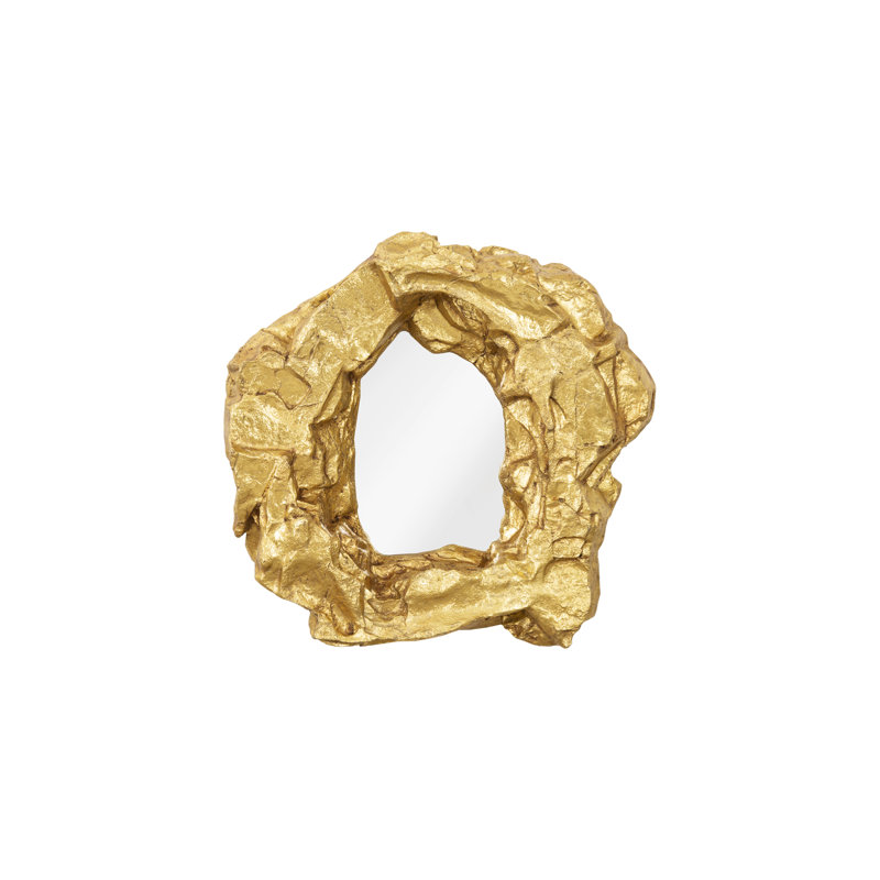 Rock Pond Modern Accent Mirror, Gold, 3'4''x 3'4''