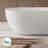 Fslefay 59''x 30'' Freestanding Bathtub Solid Surface Deep Soaking Tubs-124635953