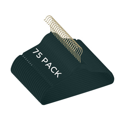 Rebrilliant Slim Velvet Gold Hook Hangers