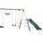 XDP Recreation Deerfield 10 Child Capacity Kids Swing Set Backyard Play Set