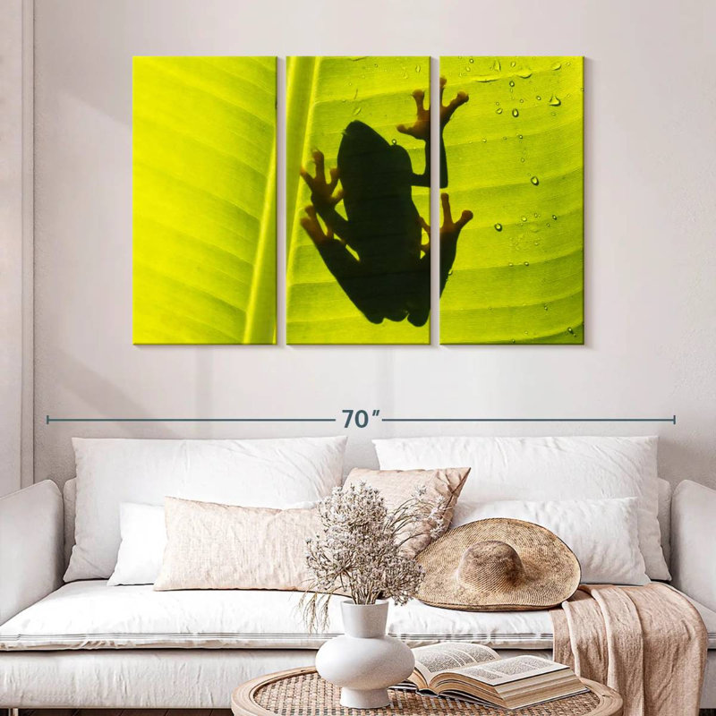 Frog On Leaf, 32" H x 50" W