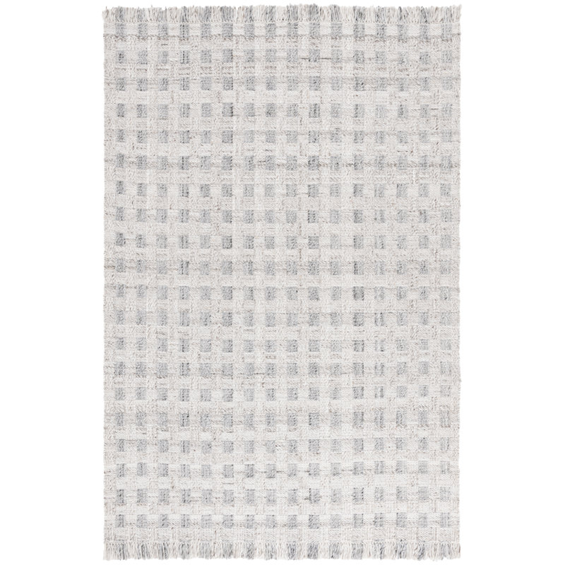 Arkaitz Renewal Hand Woven Pet Yarn Pile Plaid Rug, Rectangle 6' x 9'