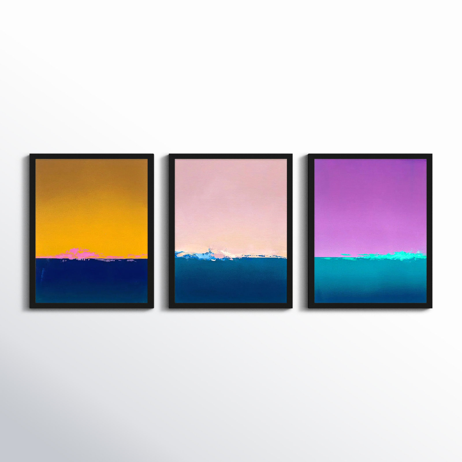 Horizon by Lee Lessem, 20" H x 16" W x 1.25" D, Black