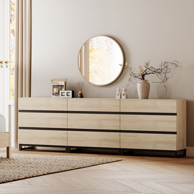 Contemporary 3-In-1 Accent Cabinet With Drawers, Wood Storage Organizer With Metal Feet - Bedroom, Entry, Office Furniture