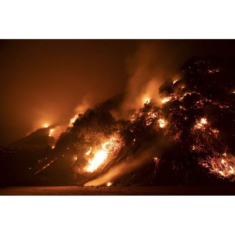 California Wildfire par - Photographie sur toile tendue, L 30 po x H 20 po