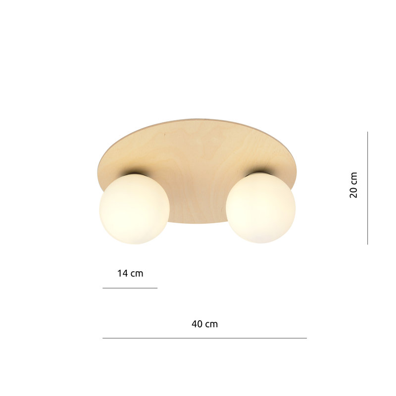 Aloisio Glass Flush Mount