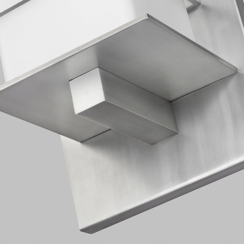 Alban Large One Light Outdoor Wall Lantern from Generation Lighting , 24.6" H x 8" W x 6.75" D, Satin Aluminum, No