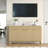 60" Large Farmhouse Sideboard Buffet Cabinet with Storage Drawers & Adjustable Shelves, Wood Fluted Buffet Storage Cabinet & Coffee Bar Console Table for Living Room & Kitchen Dining Room-297234141