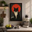Geometric Cat Icon Modern - Wrapped Canvas-1511872745-1511872748