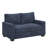 Beaulah Modern Fabric Upholstered Square Arm Loveseat-2097500473