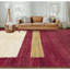 Tapis rouge noué à la main de haute qualité