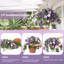 Fleurs artificielles suspendues artificielles avec plantes panier