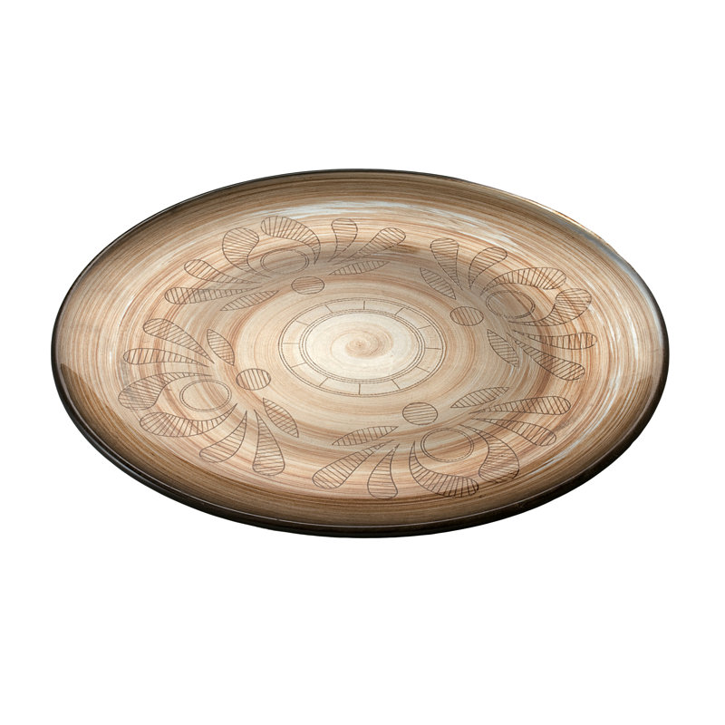 Assiette à dîner de qualité supérieure de 13 po majestic gift