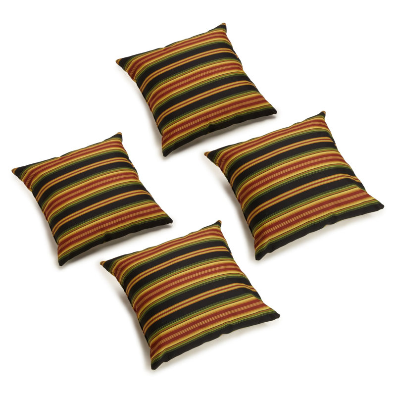 Blazing Needles Indoor/Outdoor Throw Pillow, Lyndhurst Raven