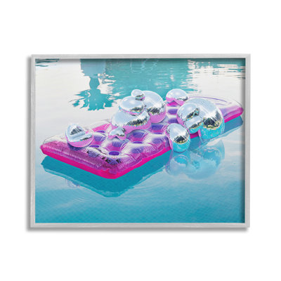 SummerPoolDiscoBallsGicleeArtbyZiweiLi