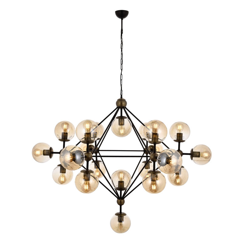 Lustre unique à 21 lumières