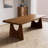 Tan Rectangular Solid Wood Butterfly Leaf  Dining Table-1755106425