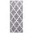 Freida 24x60-inch Cotton Bathroom Rug with Trellis Pattern and Non-Slip Base - Machine Washable-2038635431