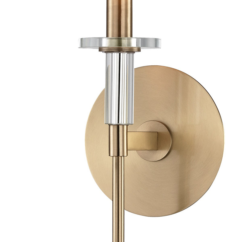 Amherst 1 - Light Wallchiere, Aged Brass