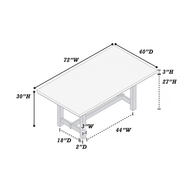 Table de salle à manger fonctionnelle en placage de bois massif noir anthracite, meuble de salle à manger simple, 1 pièce