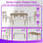 6-Piece Classic Dining Set With Rectangular Table 4 Chairs And Bench-2142272478