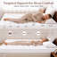 Surmatelas en mousse mémoire ultra moelleuse, protège-matelas doux et soutenant pour un confort accru