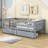 Wood Daybed with Two Drawers and Slats-209425338-209425341