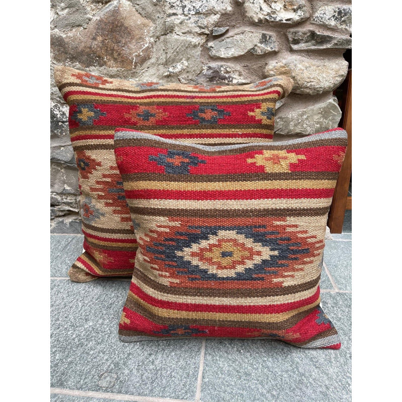 Certalich Geometric Square Throw Pillow Cover, 60cm H x 60cm W