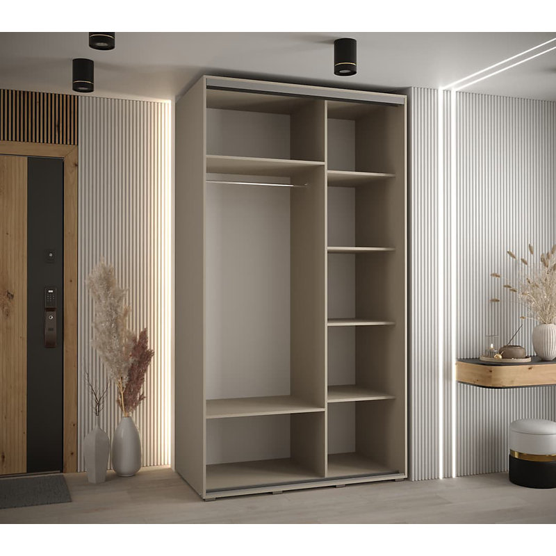 Berthia 2 Door Manufactured Wood Wardrobe