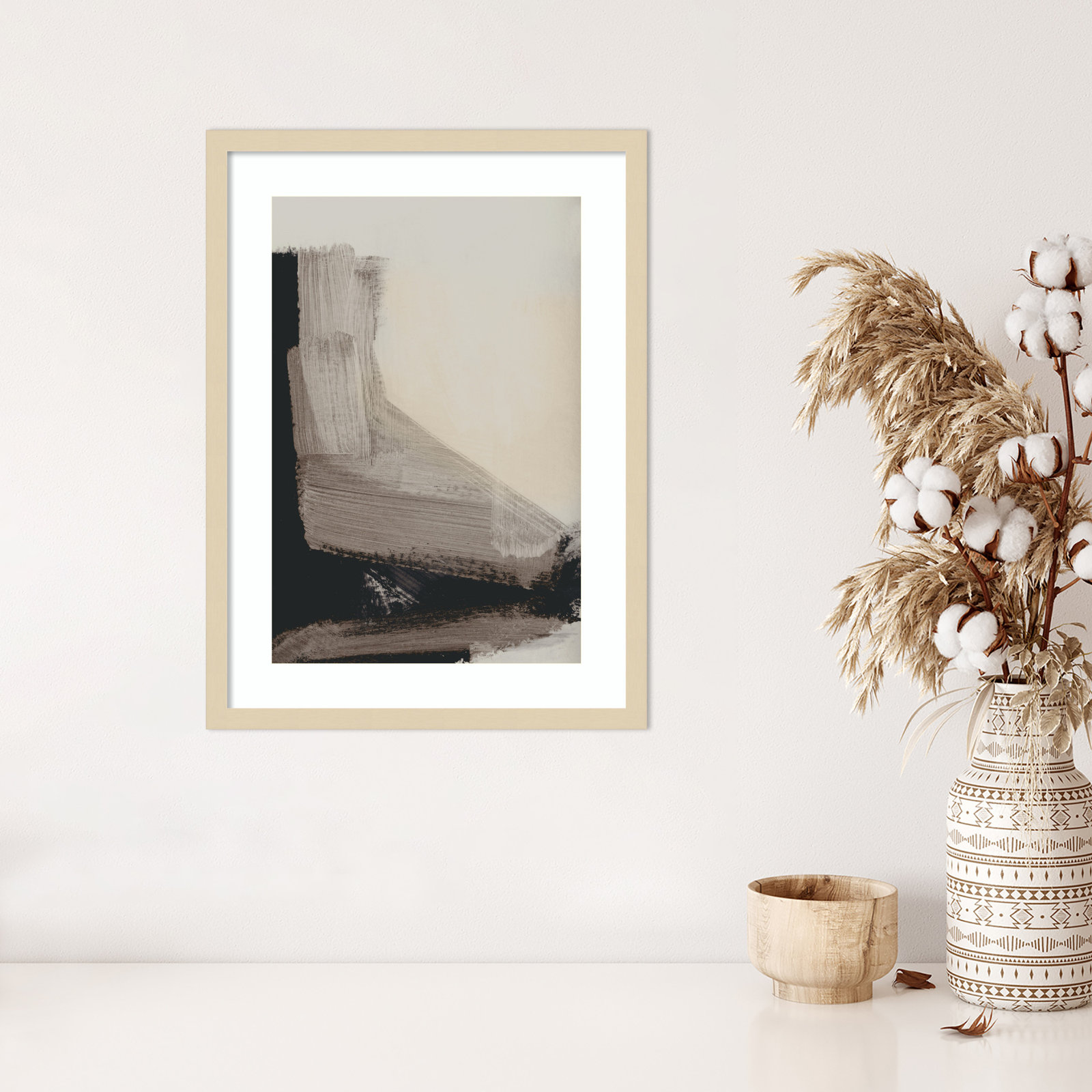 Cleve "Mellow No. 2" Print by Dan Hobday, Brown, 25" H x 19" W