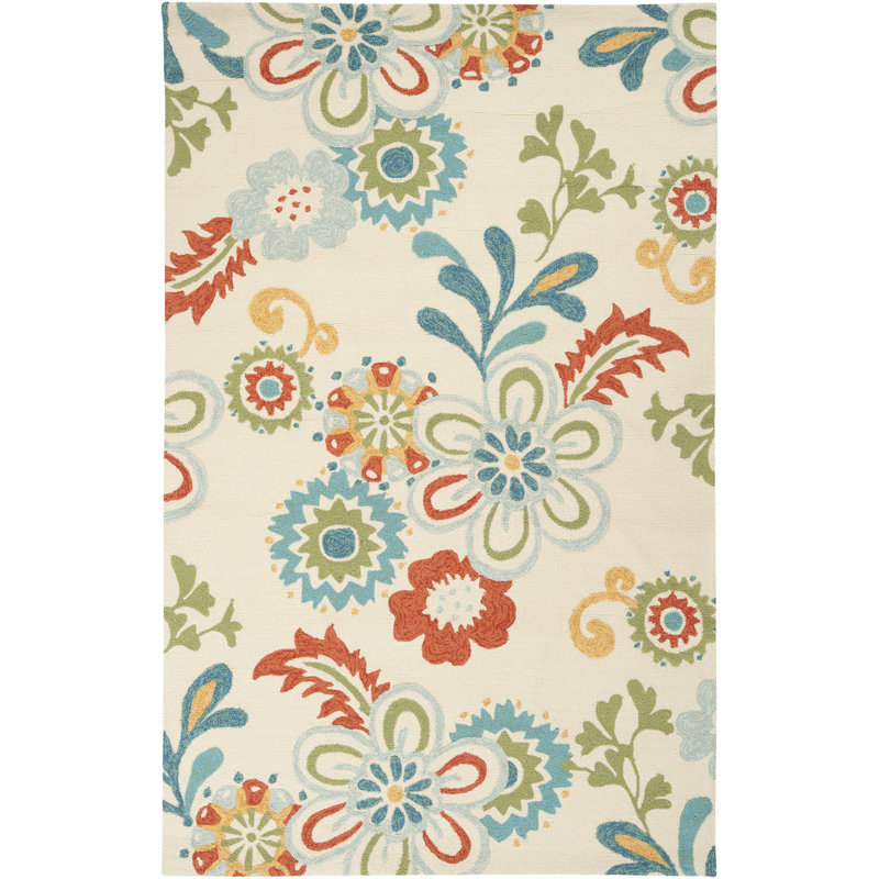 Victoriaville Floral Indoor Rug, Rectangle 5' x 7'6"