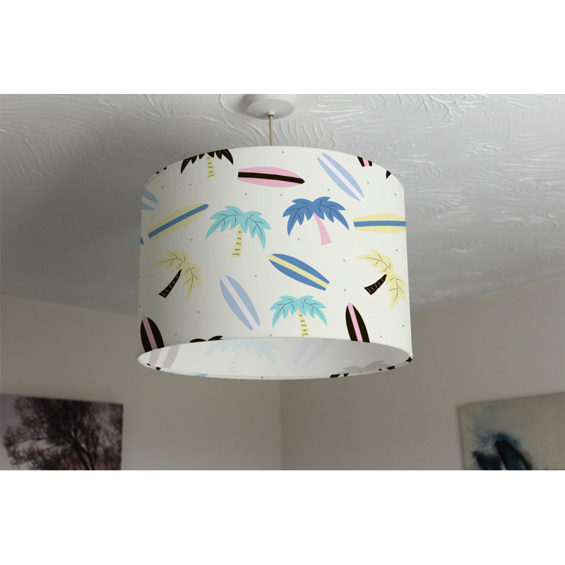 Cotton Drum Lamp Shade ( Uno ), 25cm H x 40cm W x 40cm D