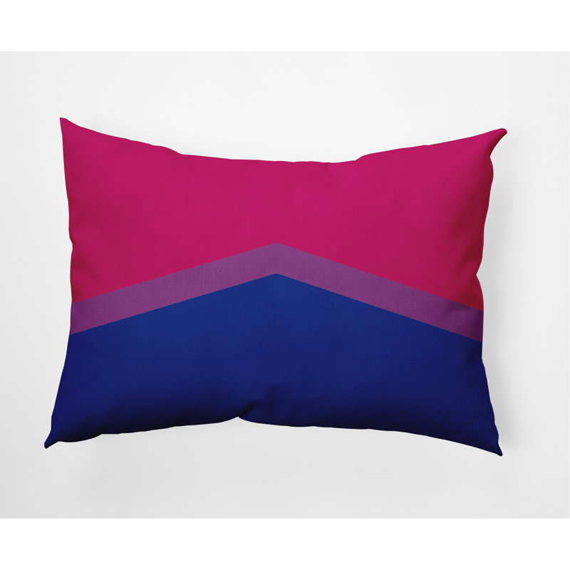 Coussin O5_Polysexual Chevron, Rose