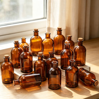 Glass Table Vase - Set of 16