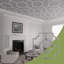 Panneaux de plafond décoratifs en acrylique 66, l 66 7/8 po x H 66 7/8 po x T 1/8 po, gris Bradley-497600097-497600126