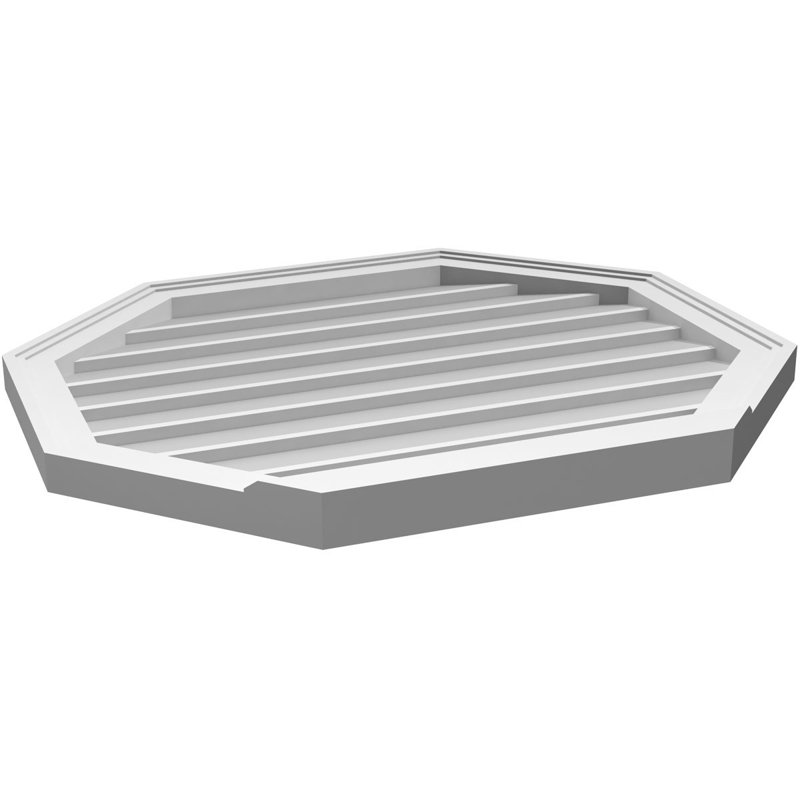 Évent horizontal gondole allongé en surface octogonal Signature, H 26 po x l 30 po x P 2 po