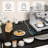 Buffet Cabinet with Storage, Sideboard Cabinet with Charging Station & LED Light