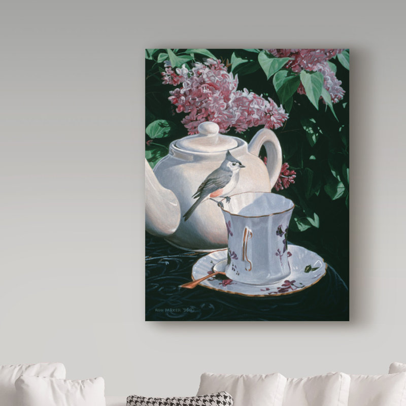 «Tufted Titmouse» par Etelca, impression sur toile tendue, H 32 po x l 24 po x P 2 po