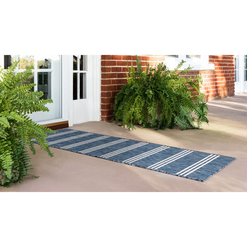 Tapis intérieur / extérieur Jill Zarin Anguilla, Tapis de couloir 2 pi x 8 pi