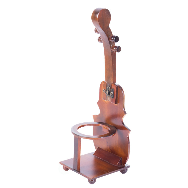Support à vin de table pour 1 bouteille larpulf violin violoncelle