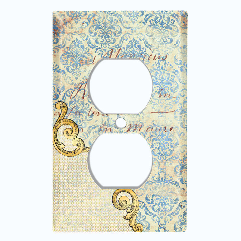 Plaque murale en damas lettre