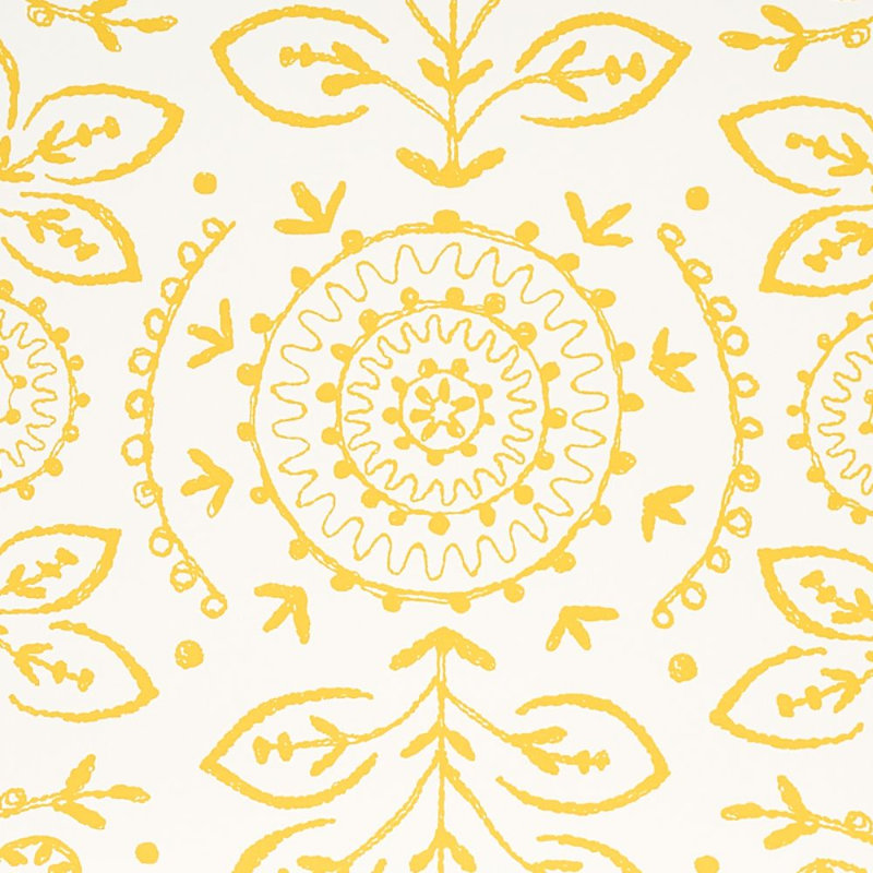 Papier peint Tiana, Jaune