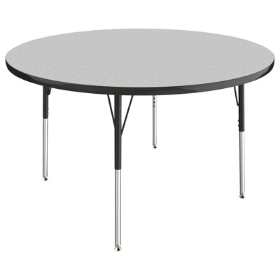Round T-Mold Adjustable Height Activity Table