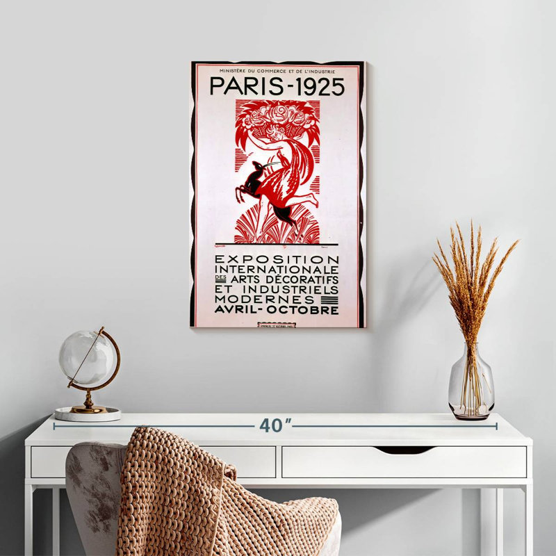 Exposition internationale Aime Paris 1925, H 24 po x l 16 po