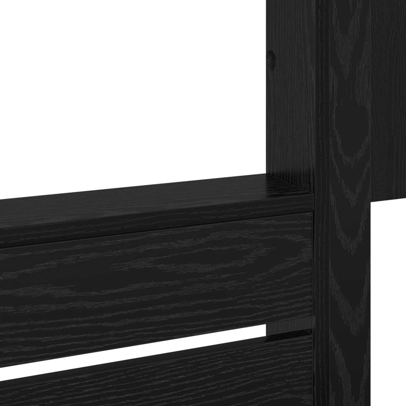 120 X 200cm Bulk Bed, Black Oak