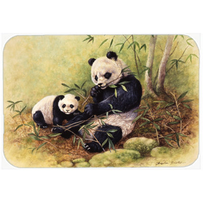 Caroline's Treasures Panda Bears Glass Cutting Board