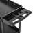 Heavy-Duty Two-Tier Rolling Service Cart with Locking Casters