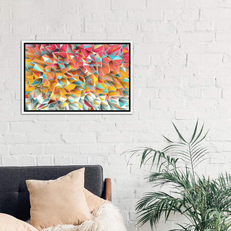 « kaos summer » par diego tirigall-impression sur image, H 40 po x l 60 po x P 1,5 po, Toile blanche encadrée