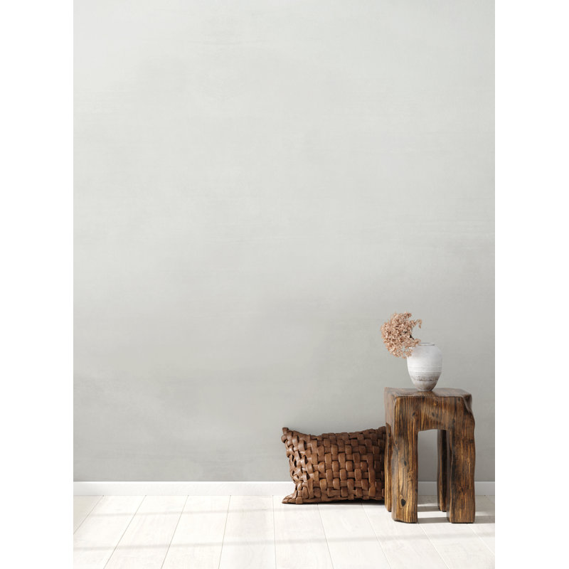 Papier peint adhésif aquarelle, L 108 po x l 96 po, Gris