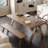 Light brown Rectangular Solid Dining Table For Dining Room/Kitchen-825865688
